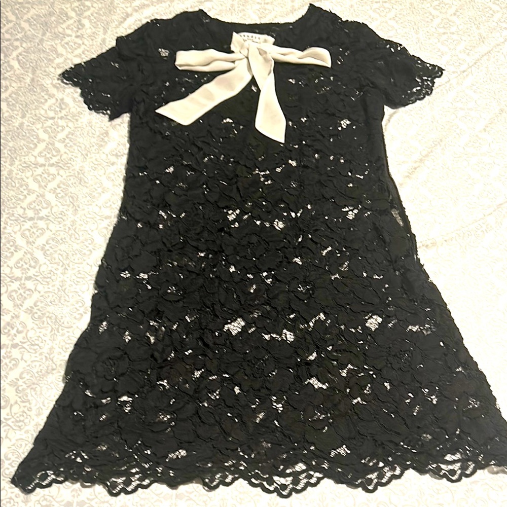 Sandro lace bow dress